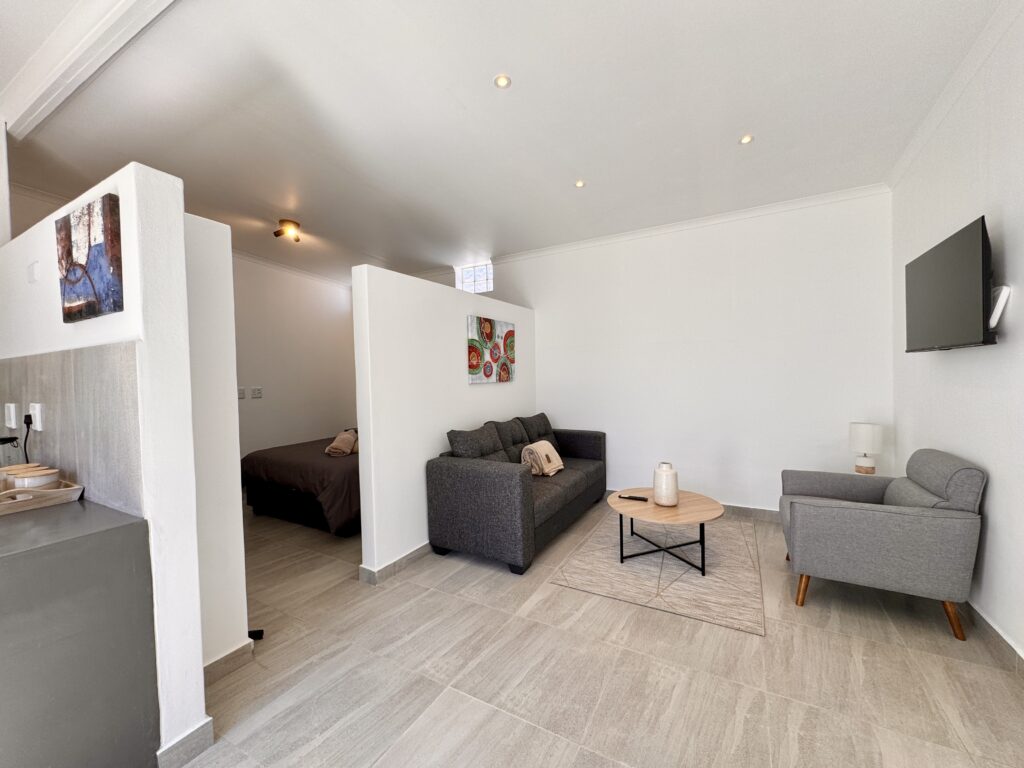 Open-plan self-catering accommodation in Walvis Bay