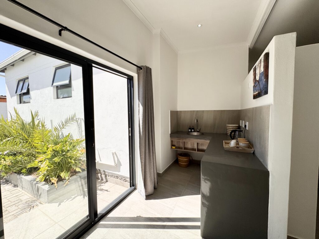 Bright self-catering suite with kitchenette in Namibia