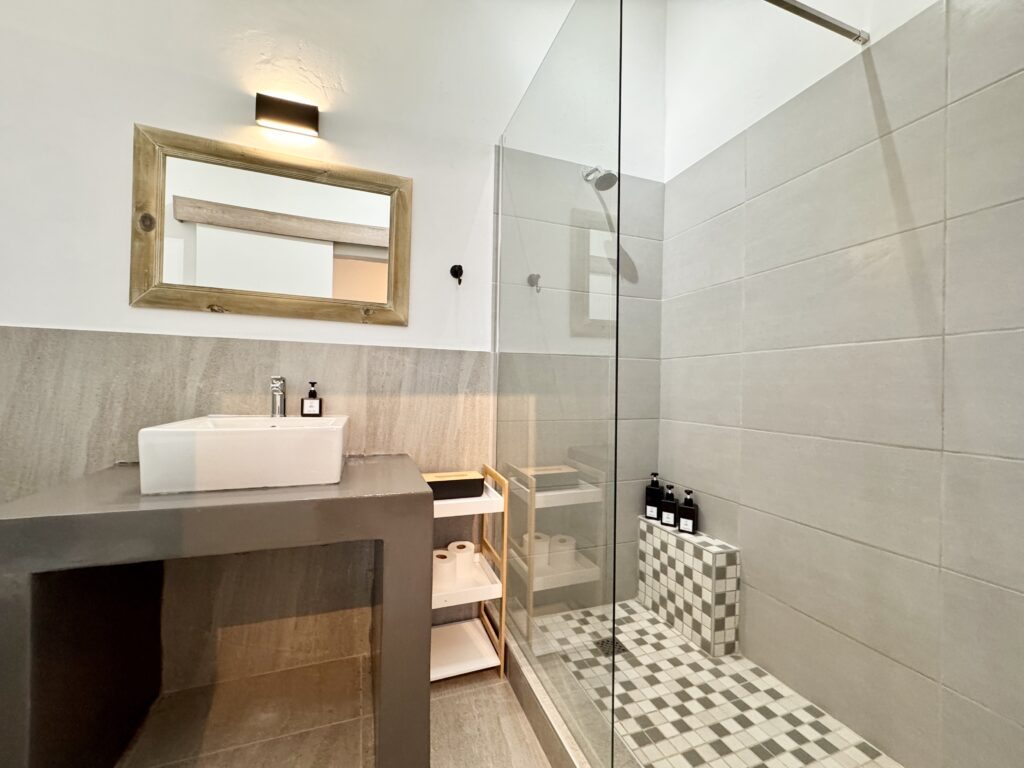 Stylish bathroom in Walvis Bay guest accommodation