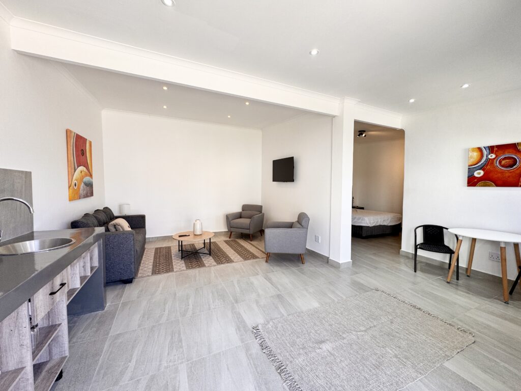 Modern open-plan accommodation in Walvis Bay Namibia